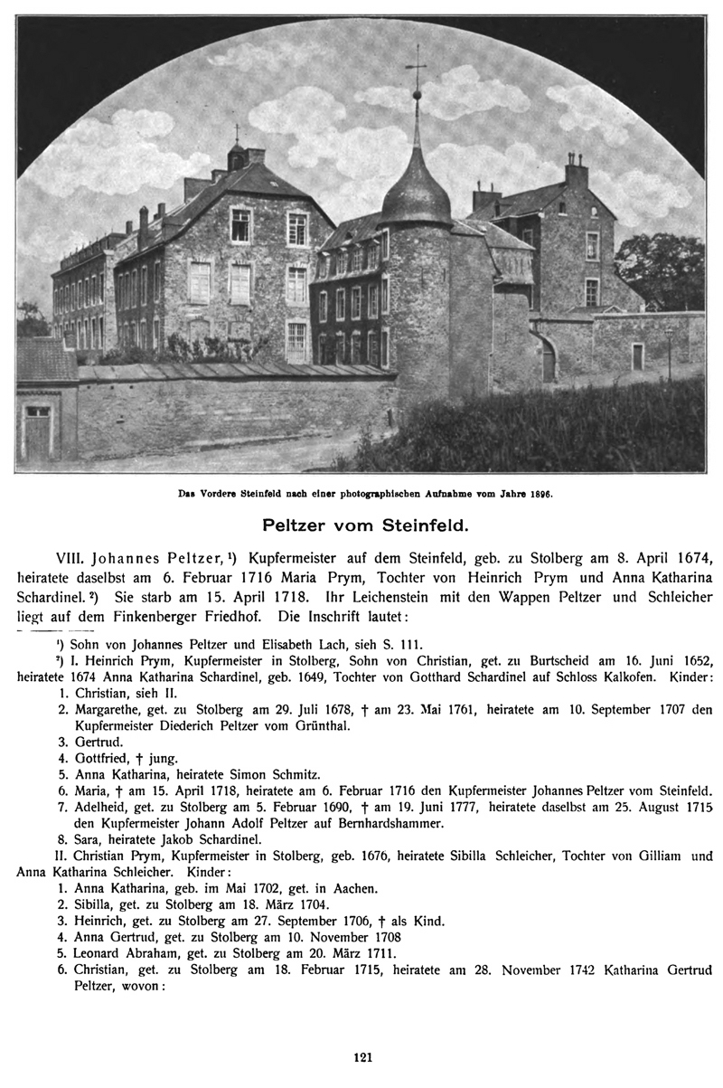 Das Vordere Steinfeld nach einer photographischen Aufnahme vom Jahre 1896
